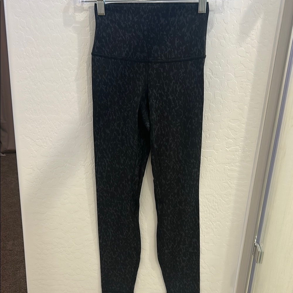 lululemon athletica Black Patterned Leggings